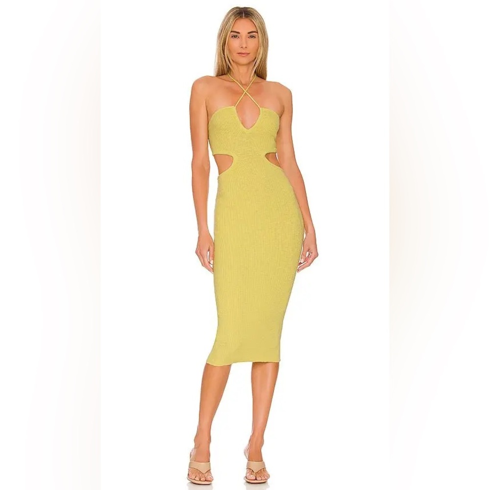 L’Academie Revolve Cutout Halter Maxi Dress